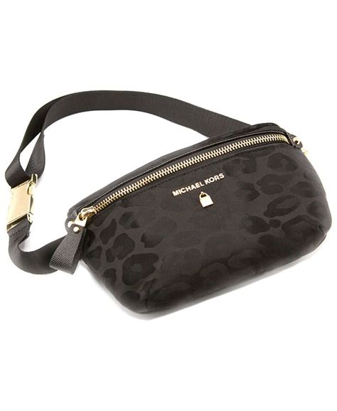 michael kors leopard belt bag